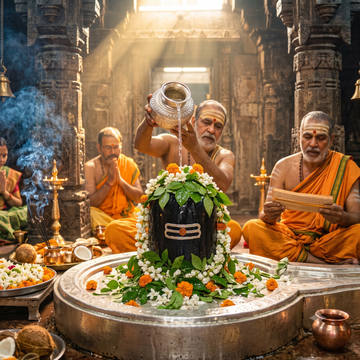 Daily Rudrabhishek During Sawan In Kashi 30 Days.