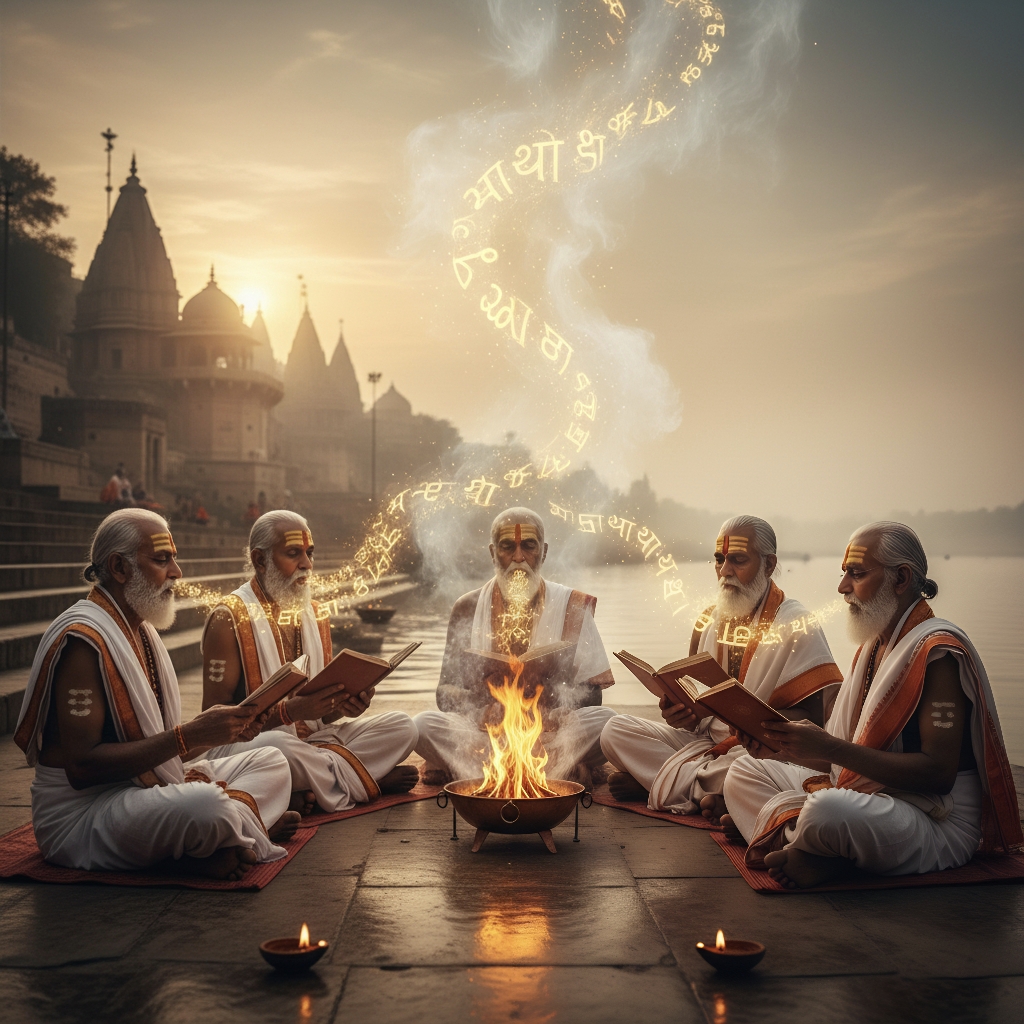 Kashi Pandits performing Path Recitation